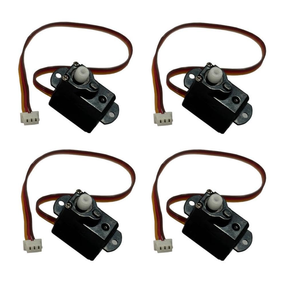 3.7V-6V GS-2502 Nano Servo 2g Steering Gear Compatible With JST Interface Works With RC Indoor Model Aircraft Airplane Engine Spare Parts(4pcs)