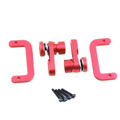 Rc Upgrade Parts For Axial For Scx10 III 1/10 RC Crawler Car Upgrade Parts Accessories Metal Dig 2-Speed Shift Servo Horn Arm Protect Mount Set(Red)