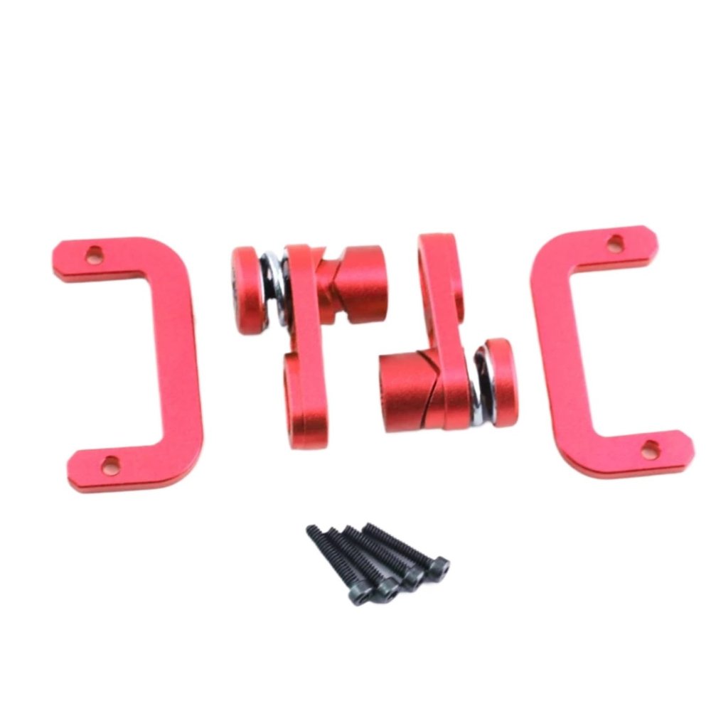 Rc Upgrade Parts For Axial For Scx10 III 1/10 RC Crawler Car Upgrade Parts Accessories Metal Dig 2-Speed Shift Servo Horn Arm Protect Mount Set(Red)
