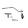 1Set Universal Fit Carbon Fiber Tail Wheel Bracket Landing Gear With Steering T-arm Compatible With 26CC 50CC 100CC Engine RC Fixed Wing Aircraft DIY Part Aftermarket Replacement(26CC) view 1