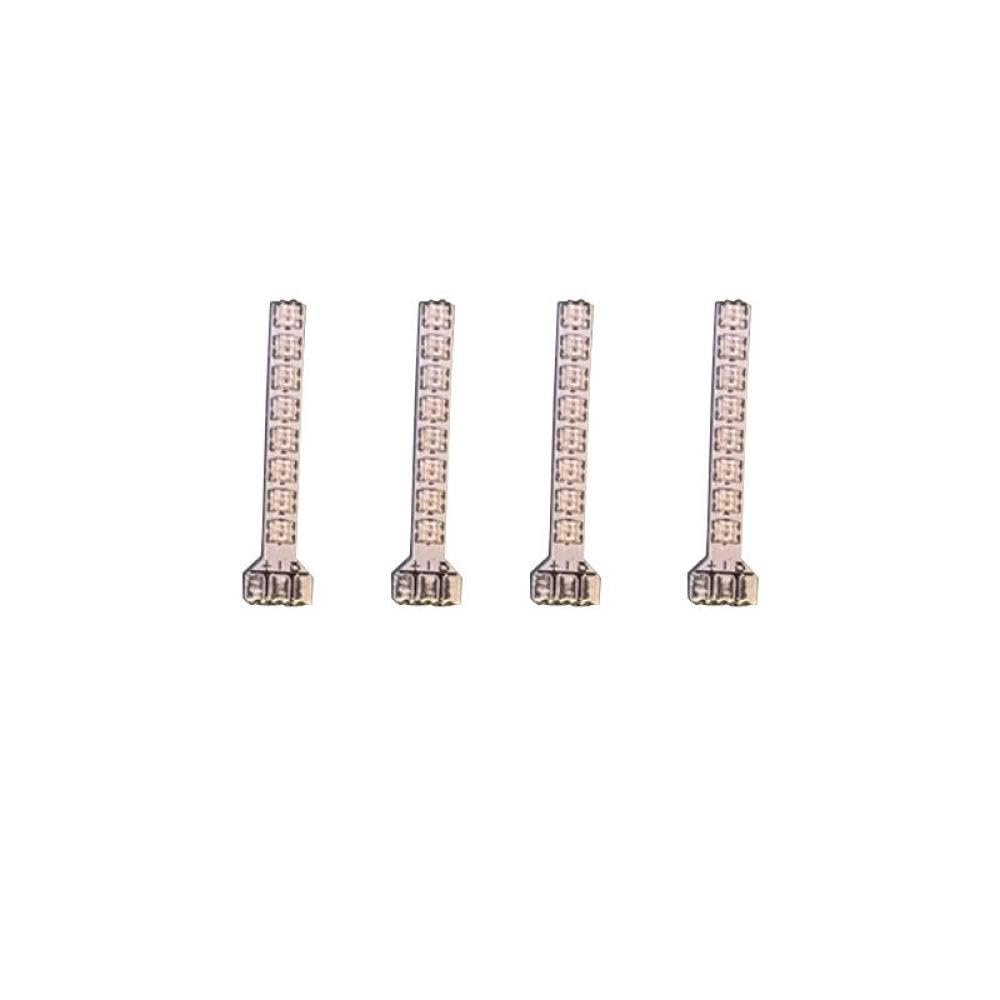 1Set Detachable Light Strip 8 Brightness LED Lamp Beads Night Flight Spare Parts Compatible with RC FPV Drone Racing Accessories