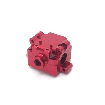 Rc Upgrades Parts For WLtoys 284131 For K969 K979 K989 K999 P929 P939 1/28 Metal Upgrade Front And Rear Gearbox RC Car Parts Accessories(Red)