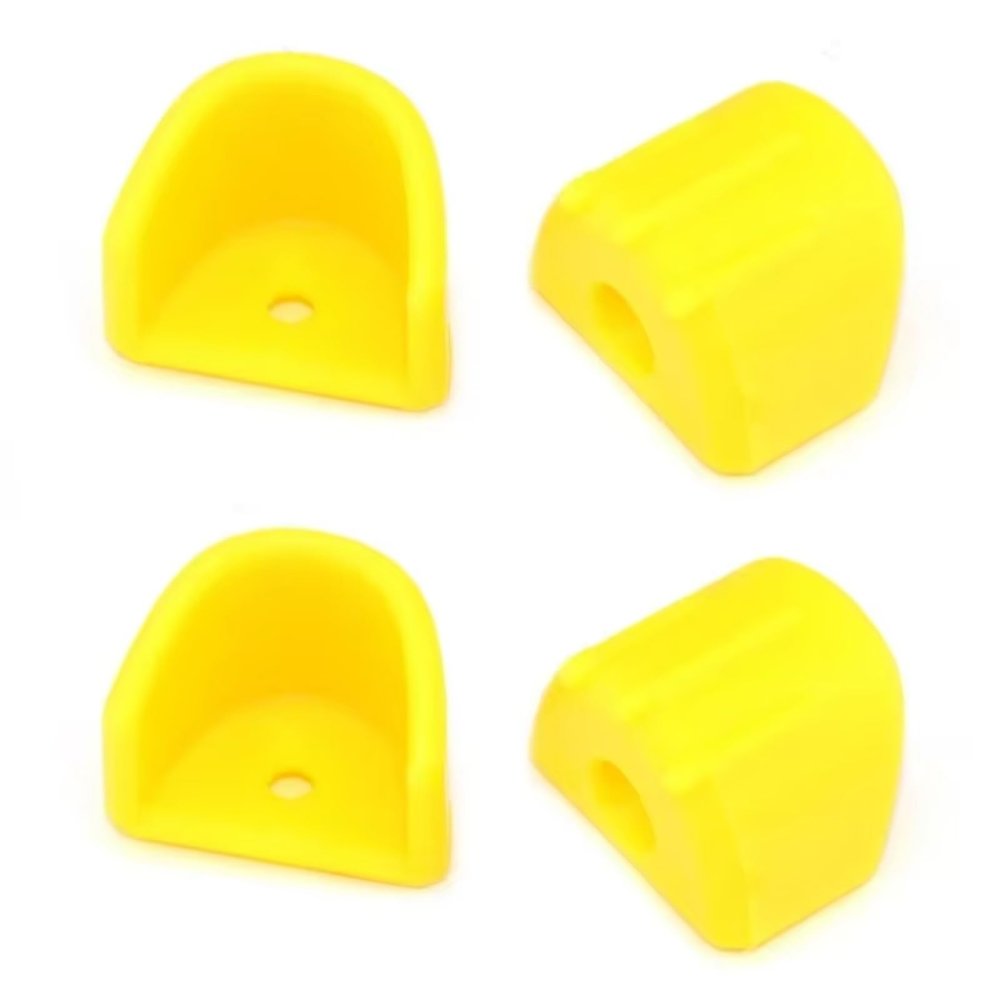 Rc Accessories For HSP For HPI 1:8 1:10 4pcs Shock Absorber Hydraulic Frame Protection Cover Absorption Cap RC Car Parts(Yellow)
