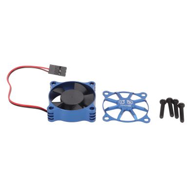 35x35mm Motor Fan, RC Car ESC Fan with Cover, Aluminum y Fast for 1/10 1/12 1/8 RC Car, Weight Tion for (Deep Blue)