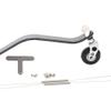 1Set Universal Fit Carbon Fiber Tail Wheel Bracket Landing Gear With Steering T-arm Compatible With 26CC 50CC 100CC Engine RC Fixed Wing Aircraft DIY Part Aftermarket Replacement(100CC) view 1