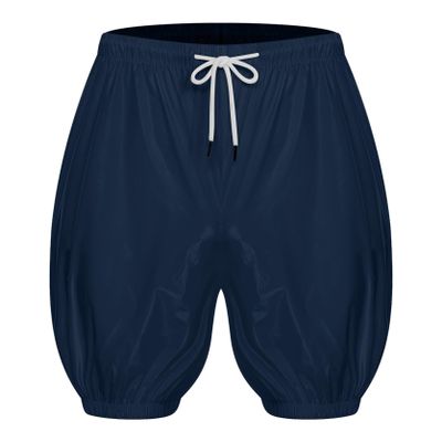 Hedmy Mens Waterproof Drawstring Shorts Swimwear Swim Trunks Beachwear Washable Board Shorts Dark Blue 3X-Large