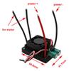 1PC DIY RC Mower Motor Speed Controller 12V 24V 110A Dual-Way Brushed ESC 1000W with Cooling Fan 5V3A UBEC Compatible with Various RC Models view 2