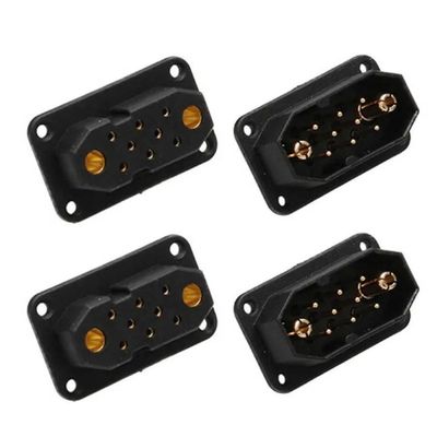 2 Pairs VTOL Drone Servo Connector JX4 JX6 JX8 JX9 Quick Release Male Female Plug UAV Parts Compatible with RC Airplane Model Turbojet(2pairs JX8)