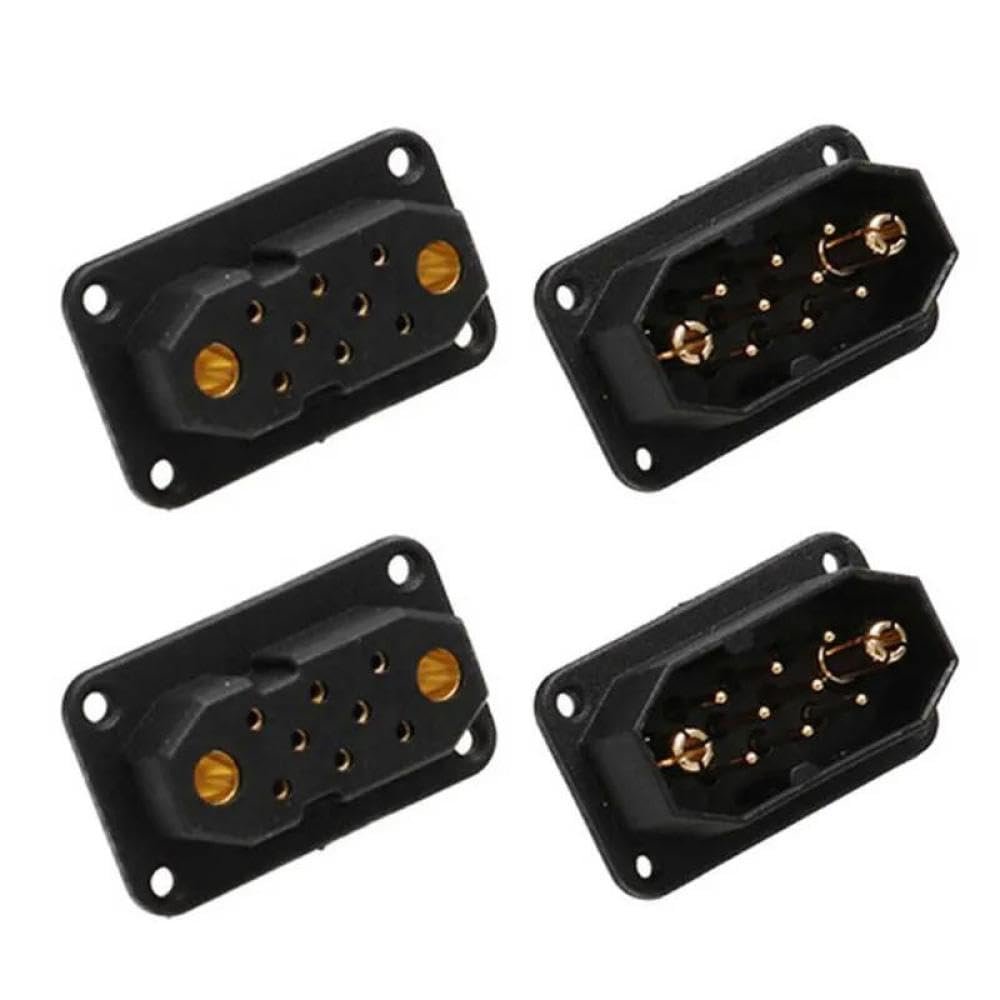 2 Pairs VTOL Drone Servo Connector JX4 JX6 JX8 JX9 Quick Release Male Female Plug UAV Parts Compatible with RC Airplane Model Turbojet(2pairs JX8)