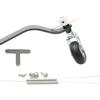 GearHaven 1Set Carbon Fiber Tail Wheel Bracket Landing Gear Steering T-arm Compatible with 26CC 50CC 100CC Engine RC Airplane Fixed Wing Model Aircraft(50CC) view 1