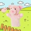 JUSTQUNSEEN Hand Puppet for Kids Educational Farm Animal Toy Soft Plush Storytelling Puppets for Toddlers Boys and Girls Stuffed Interactive Role Play Pig view 3