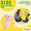JUSTQUNSEEN Hand Puppet for Kids Educational Farm Animal Toy Soft Plush Storytelling Puppets for Toddlers Boys and Girls Stuffed Interactive Role Play Pig view 4