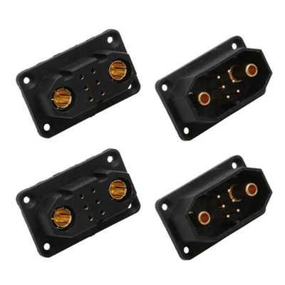 2 Pairs VTOL Drone Servo Connector JX4 JX6 JX8 JX9 Quick Release Male Female Plug UAV Parts Compatible with RC Airplane Model Turbojet(2pairs JX6)