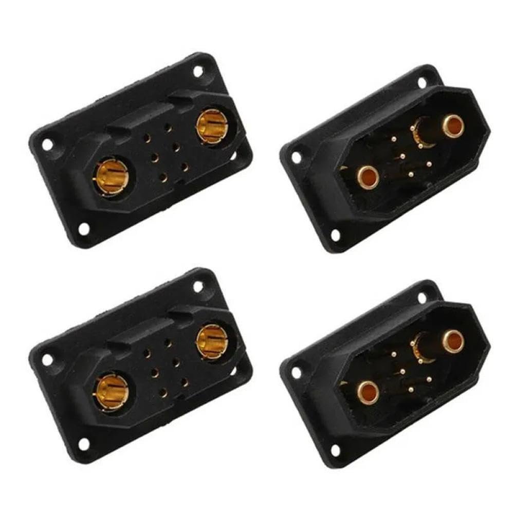 2 Pairs VTOL Drone Servo Connector JX4 JX6 JX8 JX9 Quick Release Male Female Plug UAV Parts Compatible with RC Airplane Model Turbojet(2pairs JX6)