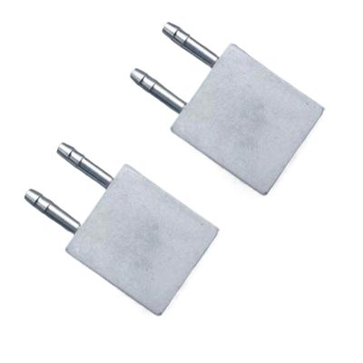 2PCS Aluminum Water Cooling Plate Heat Sink for RC Boat ESC Compatible with Brushless Speed Controller Watercooled Cooling System(No.3 32x30x6mm)
