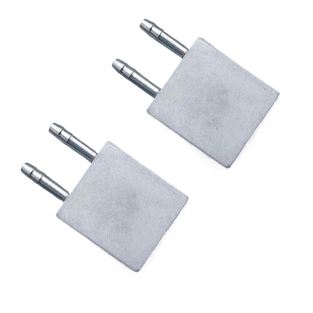 2PCS Aluminum Water Cooling Plate Heat Sink for RC Boat ESC Compatible with Brushless Speed Controller Watercooled Cooling System(No.3 32x30x6mm)