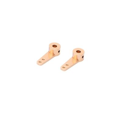 2PCS 3mm 4mm 5mm Aluminum Servo Arm Horn for RC Fixed Wing Drone Boat Rudder Steering Landing Gear Compatible with Single Dual Rocker Arms(4.1mm Single arm)