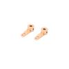 2PCS 3mm 4mm 5mm Aluminum Servo Arm Horn for RC Fixed Wing Drone Boat Rudder Steering Landing Gear Compatible with Single Dual Rocker Arms(4.1mm Single arm) view 1