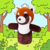 JUSTQUNSEEN Puppet for Kids Role Play Gift Boys Girls Interactive Learning Animal Classroom Supplies Washable Soft Stuffed Forest Friends Red Panda Puppet view 3