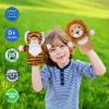 JUSTQUNSEEN Hand Puppet Realistic Plush Wild Cat Toy Preschool Education Classroom Supplies Stuffed Large Safari Animal Interactive Role Play Tiger Puppet view 2