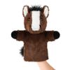 JUSTQUNSEEN Animal Puppet Large Farm Themed Toy for Creative Play Adult Size Stuffed Interactive Role Play Educational Storytelling Brown Horse view 1