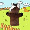JUSTQUNSEEN Animal Puppet Large Farm Themed Toy for Creative Play Adult Size Stuffed Interactive Role Play Educational Storytelling Brown Horse view 3