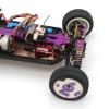 for Wltoys 144001 144010 124016 124017 124018 124019 Metal Steering Gear for Seat Tie Rod RC Remote Control Car Parts Replacement RC Car DIY Parts(Purple) view 2