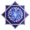 BVCY Flowsar Glow in The Dark Juggling Toy Solar Powered Flow Star for Beginners with Dual Print Blue (R06-style3) view 1