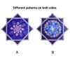 BVCY Flowsar Glow in The Dark Juggling Toy Solar Powered Flow Star for Beginners with Dual Print Blue (R06-style3) view 3