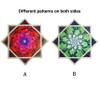 BVCY Flowsar UV Glow Flow Star Solar & Light Charging Juggling Toy Dual-Sided Print Easy for Beginners Red&Green (R06-style1) view 3