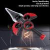 Dpofirs Flying Sword RC Airplane, Gesture Sensing Remote Control Plane, with LED Light, 3D Stunt Flip, Lightweight Foam Flying Toy, for Kids & Adults, Red view 2