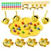 CurcKua Magnet Game for Kids & Family, Magnetic Bee Catcher Kids Games Portable Board with Magnetic Wands for Garden, Picnic, Camping Games Game Headbands for view 3