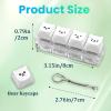 2Pcs Cute Keyboard Clicker Fidget for Adults, Silent & Clicky Light Up Keyboard Fidget Keychain, White Bear Stress Relief Fidget Keyboard for Anxiety Decompression view 2