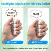 2Pcs Cute Keyboard Clicker Fidget for Adults, Silent & Clicky Light Up Keyboard Fidget Keychain, White Bear Stress Relief Fidget Keyboard for Anxiety Decompression view 3