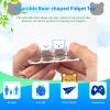 2Pcs Cute Keyboard Clicker Fidget for Adults, Silent & Clicky Light Up Keyboard Fidget Keychain, White Bear Stress Relief Fidget Keyboard for Anxiety Decompression view 4