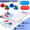 Teyva Daily Air Hockey Top Set Table Top Set Air Hockey Pushers Table Runner for Sports Game Party Decor Gift view 2