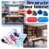 Teyva Daily Air Hockey Top Set Table Top Set Air Hockey Pushers Table Runner for Sports Game Party Decor Gift view 4