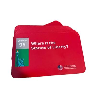 1 Box US Civics 100 Questions Test Cards History and Politics Learning Tool