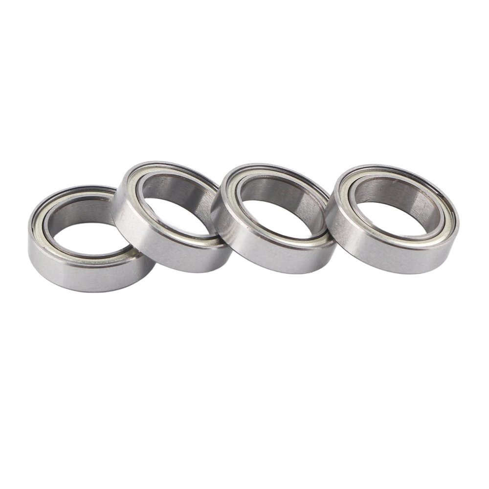 WGFOIP Stainless Steel RC Ball Bearing Kit for 3S 1/10 RC Car Crawler Crawler, Enhanced Performance, Applicable to 1/10 Remote Control Vehicles, Silver, 4 Pieces