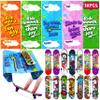30 Packs Finger Skateboards Valentines Day Cards for Kids School Classroom Valentine Exchange Gifts for Toddler Boys Girls Mini Finger Skateboard Toys Valentines Party Favor Supplies Valentine Gifts view 1