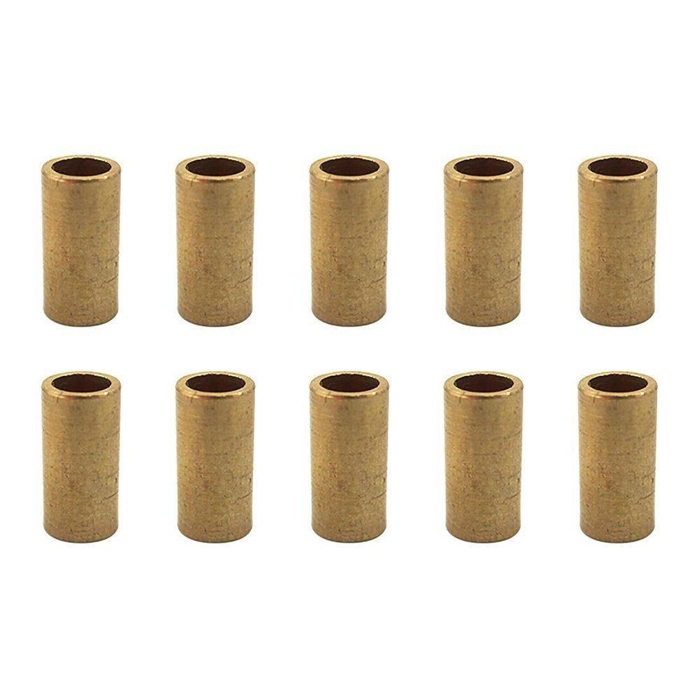 10 PCS RC Boat Propeller Adapter Sleeve Brass Shaft Converter 4mm to 3mm Bore Reducer Bushing 8mm Length Precision Fitting for Model Boat