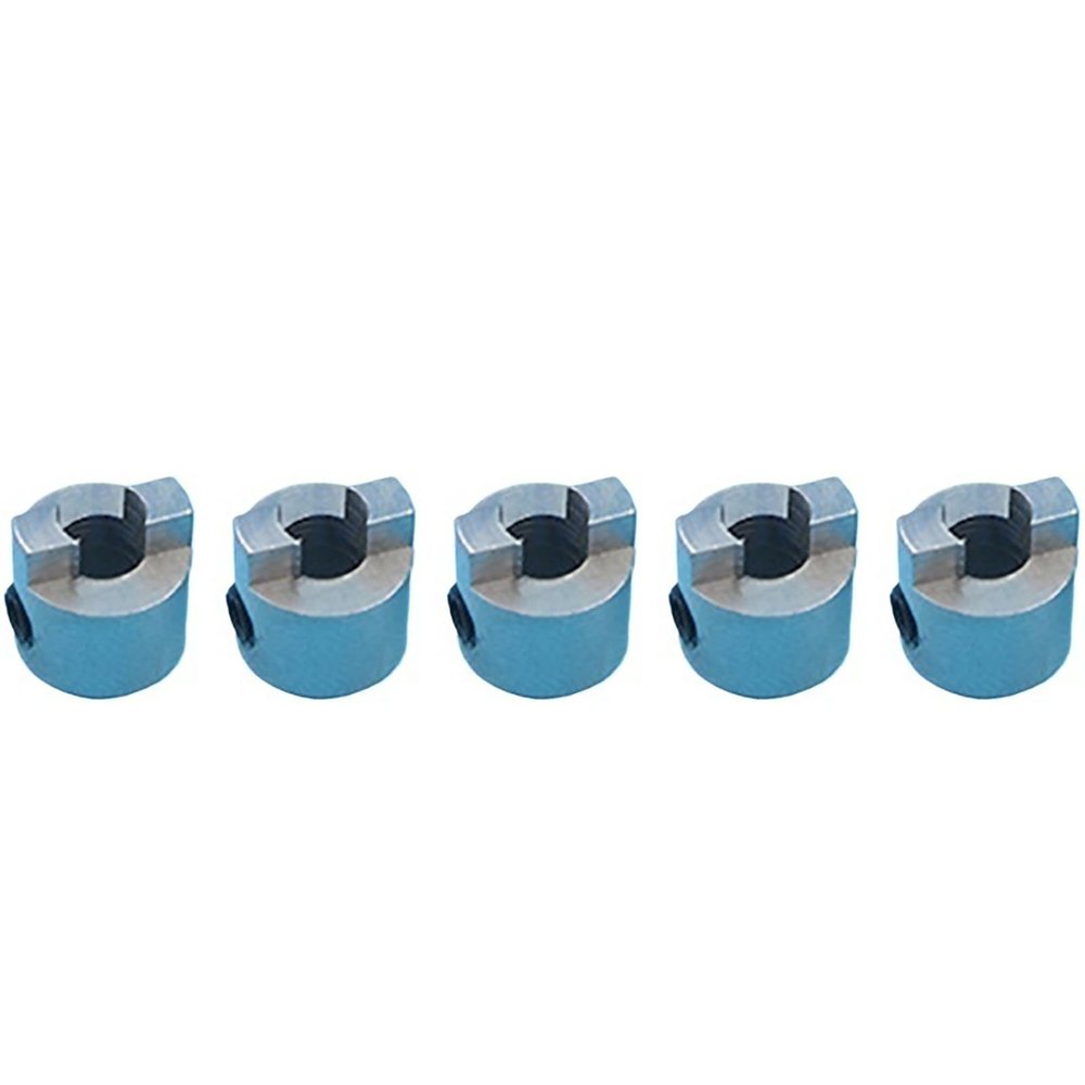 5PCS RC Boat Stainless Steel Propeller Yoke Set Shaft Coupler 3.18mm 4mm 4.76mm 5mm 6.35mm with M3 Set Screws for RC Model Boat(3.18mm)