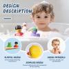 12 Rubber Ducks, Toddler Bath Toys, No-Hole Bathtub Toys for Baby Pool Toys for 18+ Months Girls Boys view 3
