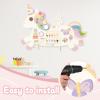 Asweets Unicorn Activity Wall Busy Board Panels, Montessori Sensory Toys, Toddler Learning Activity Center, Perfect for Toddler Playroom & Children's Daycare, White view 4