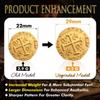 Large Metal Pirate Coins Gold Treasure Coin Set, Metal Replica Spanish Doubloons for Board Games, Tokens, Toys, Cosplay  Realistic Money Imitation for Treasure Chest -Large Size 1.18" (Gold 20 PCS) view 1