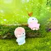 niannyyhouse 7cm-10cm Plush Doll Clothes 2 Solid Color T-Shirts Stuffed Animal Dress-Up Accessories (Gray+Light Blue) view 2