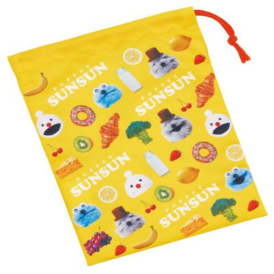 Skater KB63SN-A Children's Cup Bag, Drawstring Bag, Made in Japan