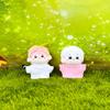 niannyyhouse 7cm-10cm Plush Doll Clothes 2 Solid Color T-Shirts Stuffed Animal Dress-Up Accessories (Pink+Beige) view 2