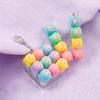 3 Pcs Keyboard Fidget Toy for Adult, Cute Loud Fidget Keyboard Keychain, Light Up Keyboard Clicker Fidget Toy, Cat Paw Button Fidget Clicker Sensory Toys for Ideal Anxiety Stress Relief Gift view 2