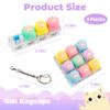 3 Pcs Keyboard Fidget Toy for Adult, Cute Loud Fidget Keyboard Keychain, Light Up Keyboard Clicker Fidget Toy, Cat Paw Button Fidget Clicker Sensory Toys for Ideal Anxiety Stress Relief Gift view 3